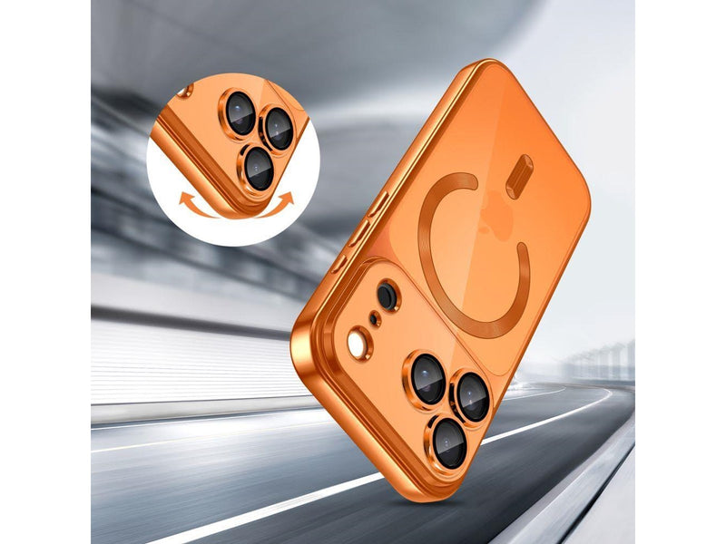 Tech-Protect MagFlex MagSafe Case for iPhone 17 Pro - Clear Orange