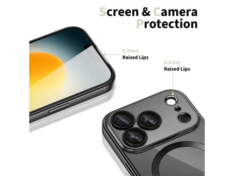 Tech-Protect MagFlex MagSafe Case for iPhone 17 Pro Max - Clear Black
