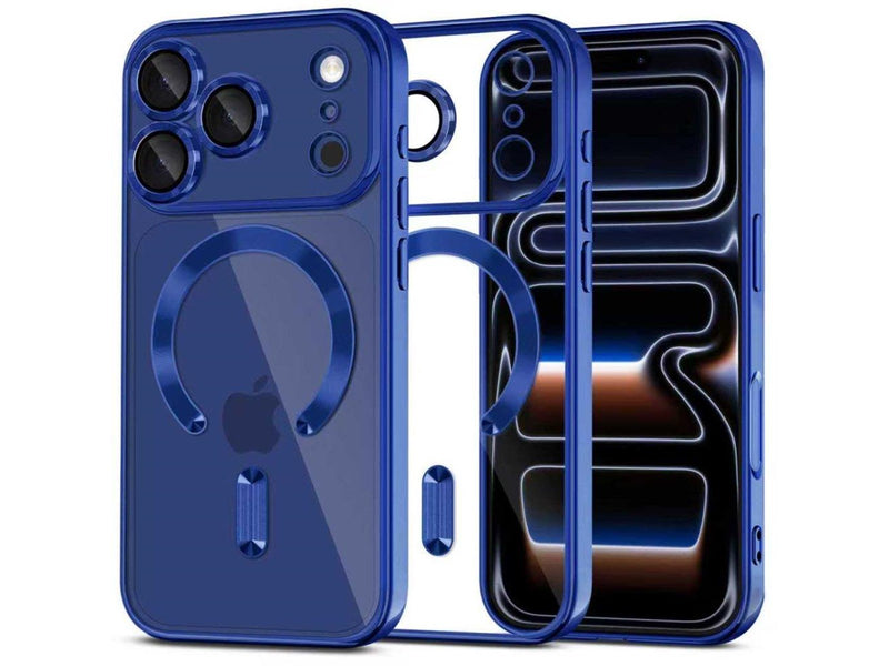 Tech-Protect MagFlex MagSafe Case for iPhone 17 Pro Max - Clear Navy Blue