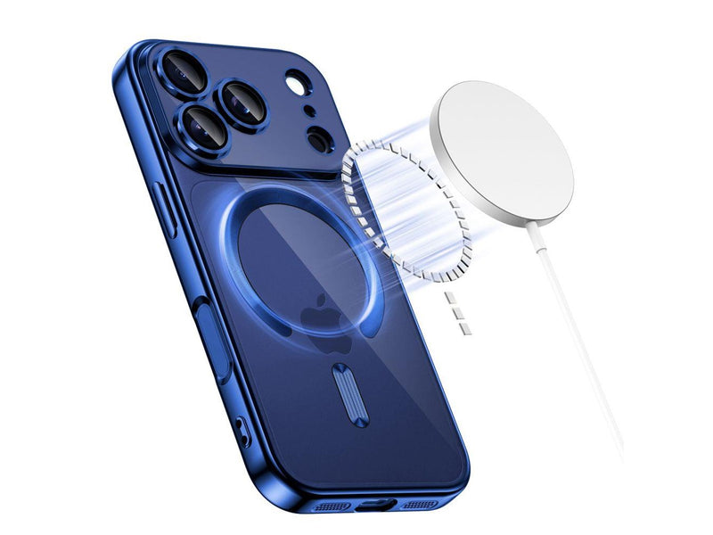 Tech-Protect MagFlex MagSafe Case for iPhone 17 Pro Max - Clear Navy Blue
