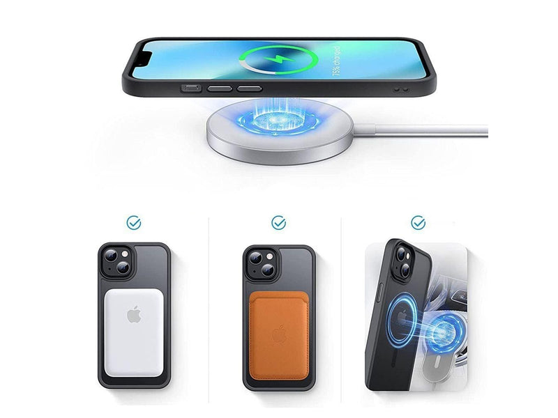 Tech-Protect MagMat MagSafe Case for iPhone 14 - Clear Black
