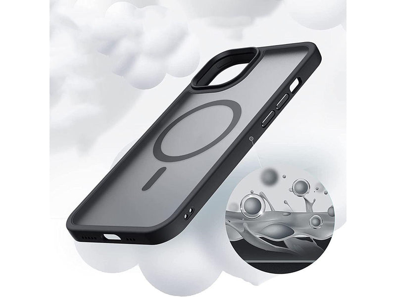 Tech-Protect MagMat MagSafe Case for iPhone 14 Pro - Clear Black