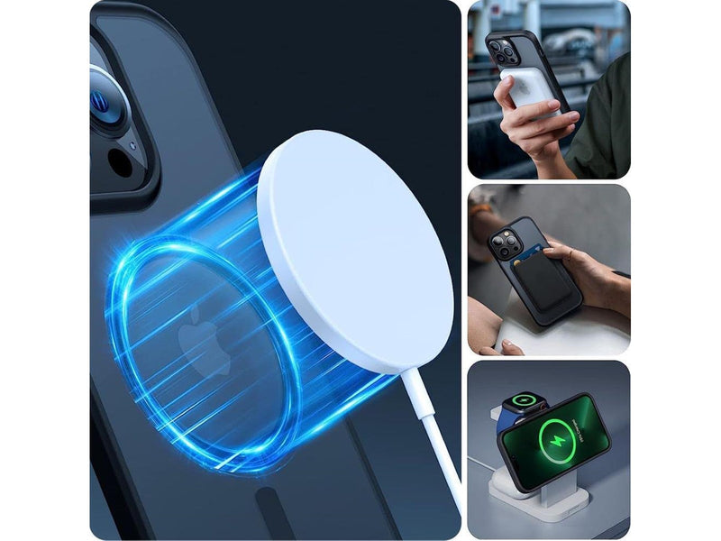 Tech-Protect MagMat MagSafe Case for iPhone 15 - Clear Black