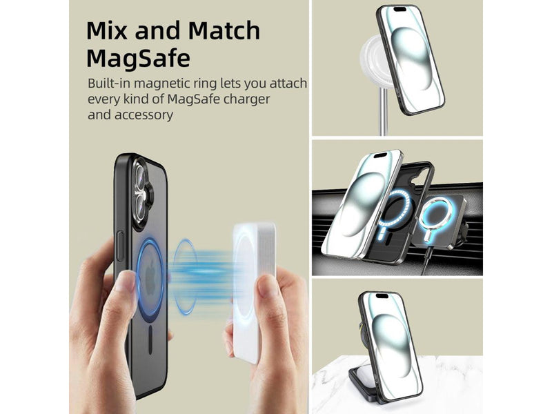 Tech-Protect MagMat MagSafe Case for iPhone 16 - Black