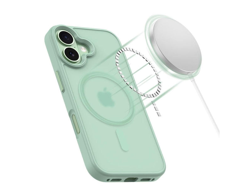 Tech-Protect MagMat MagSafe Case for iPhone 17 - Clear Green