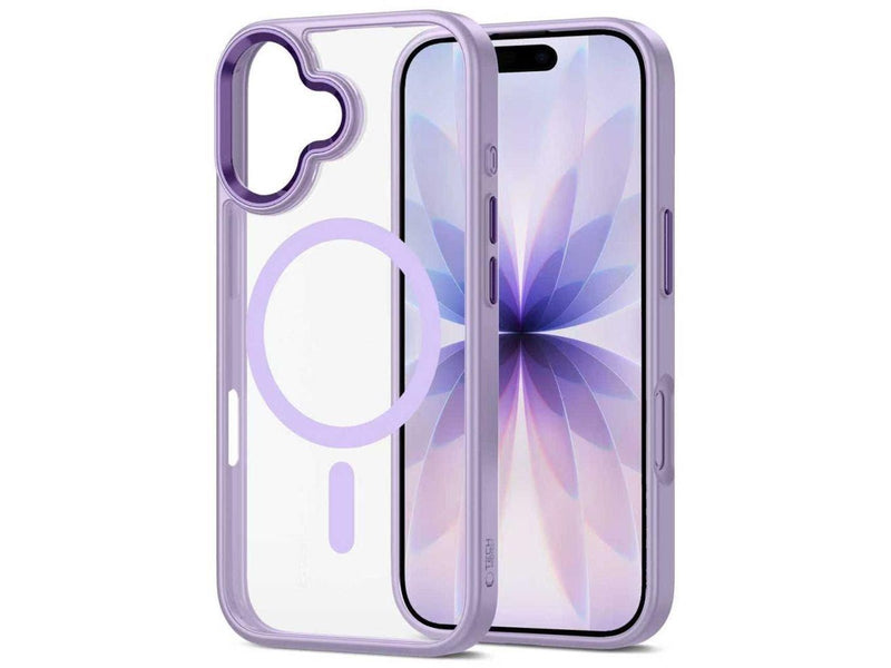 Tech-Protect MagMat MagSafe Case for iPhone 17 - Clear Purple