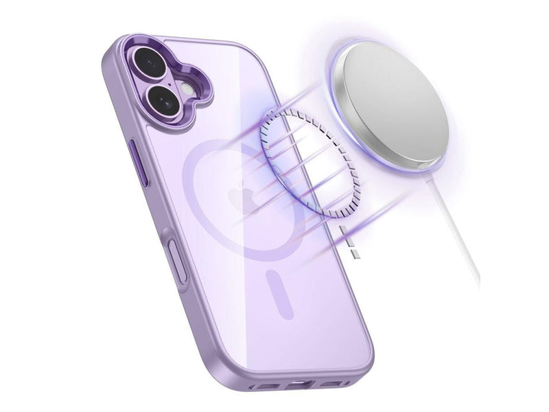 Tech-Protect MagMat MagSafe Case for iPhone 17 - Clear Purple