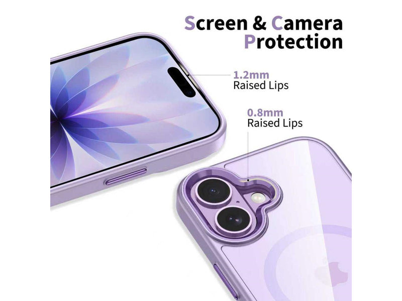 Tech-Protect MagMat MagSafe Case for iPhone 17 - Clear Purple