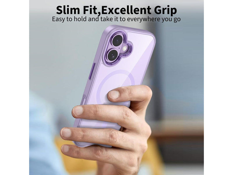 Tech-Protect MagMat MagSafe Case for iPhone 17 - Clear Purple