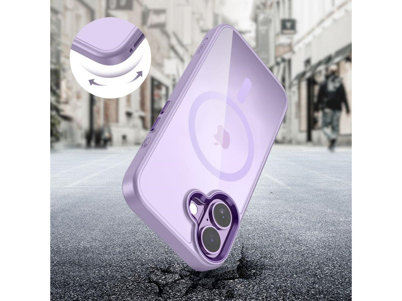 Tech-Protect MagMat MagSafe Case for iPhone 17 - Clear Purple