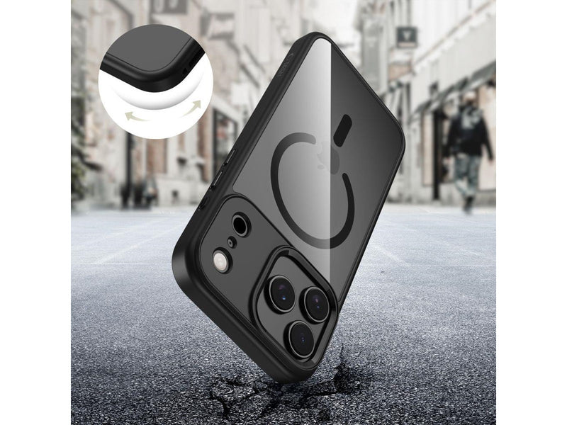 Tech-Protect MagMat MagSafe Case for iPhone 17 Pro - Clear Black