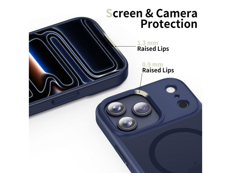 Tech-Protect MagMat MagSafe Case for iPhone 17 Pro Max - Navy Blue