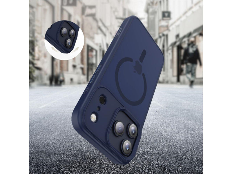 Tech-Protect MagMat MagSafe Case for iPhone 17 Pro Max - Navy Blue