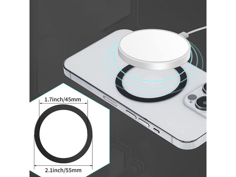 Tech-Protect MagMat MagSafe Universal Magnetic Ring - Black / Silver (2 pcs)