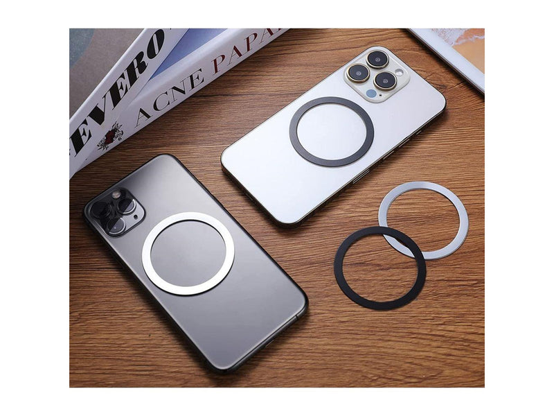 Tech-Protect MagMat MagSafe Universal Magnetic Ring - Black / Silver (2 pcs)