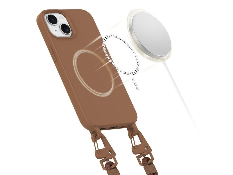 Tech-Protect MagNecklace MagSafe Case for iPhone 15 - Brown