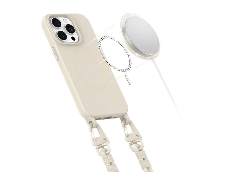 Tech-Protect MagNecklace MagSafe Case for iPhone 15 Pro - Beige