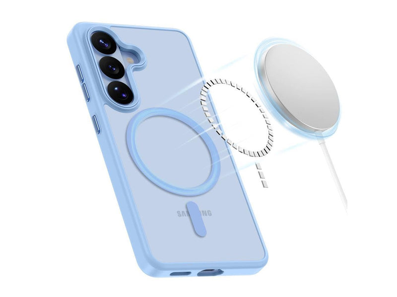 Tech-Protect Magmat MagSafe Case for Samsung Galaxy S26 - Blue Matte