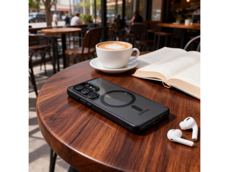 Tech-Protect Magmat MagSafe Case for Samsung Galaxy S26 Ultra - Clear Black