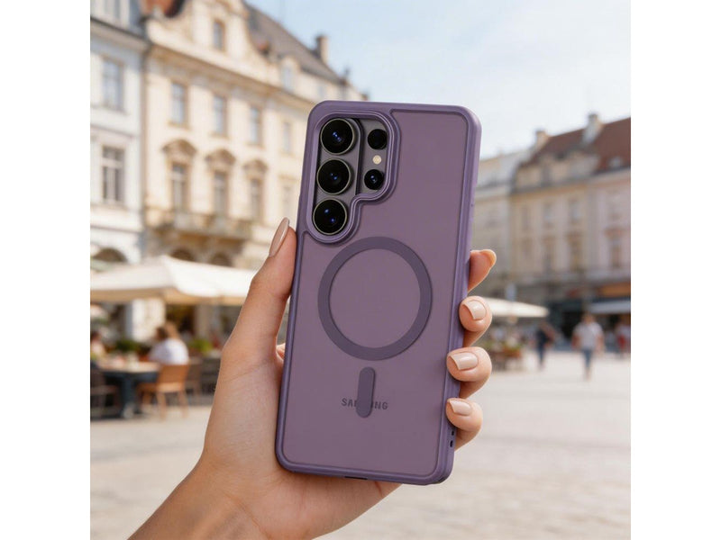 Tech-Protect Magmat MagSafe Case for Samsung Galaxy S26 Ultra - Purple Matte