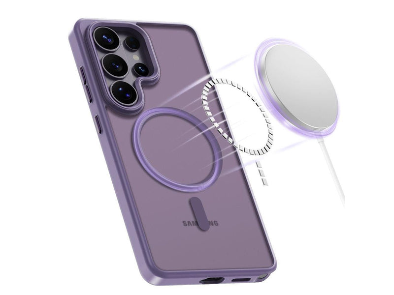 Tech-Protect Magmat MagSafe Case for Samsung Galaxy S26 Ultra - Purple Matte