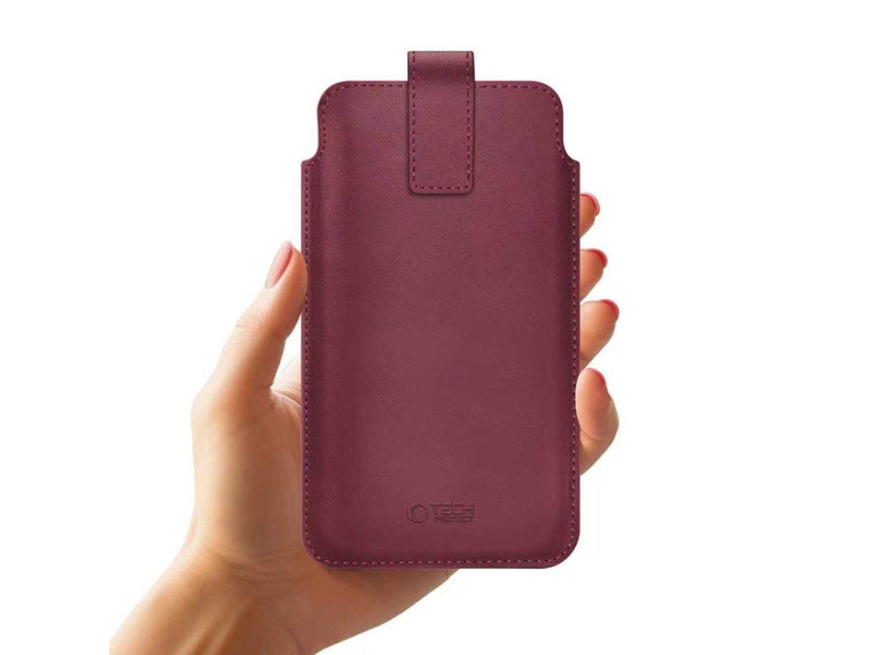 Tech-Protect  SM65 case for 6.0-6.9" smartphones - burgundy