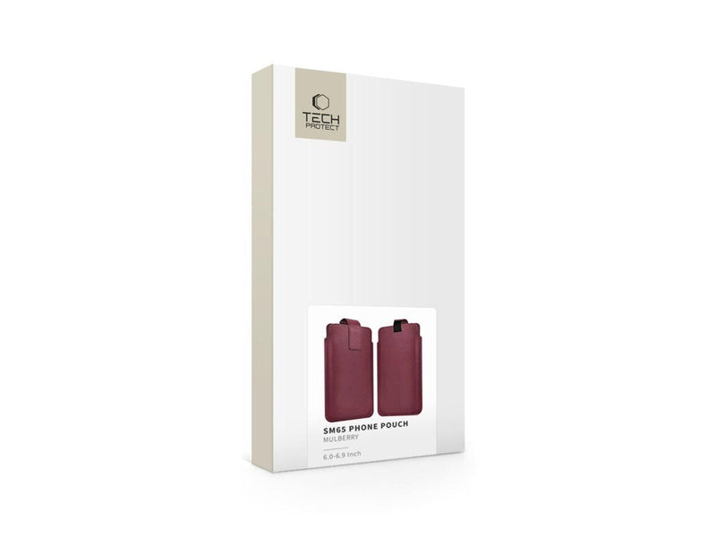 Tech-Protect  SM65 case for 6.0-6.9" smartphones - burgundy