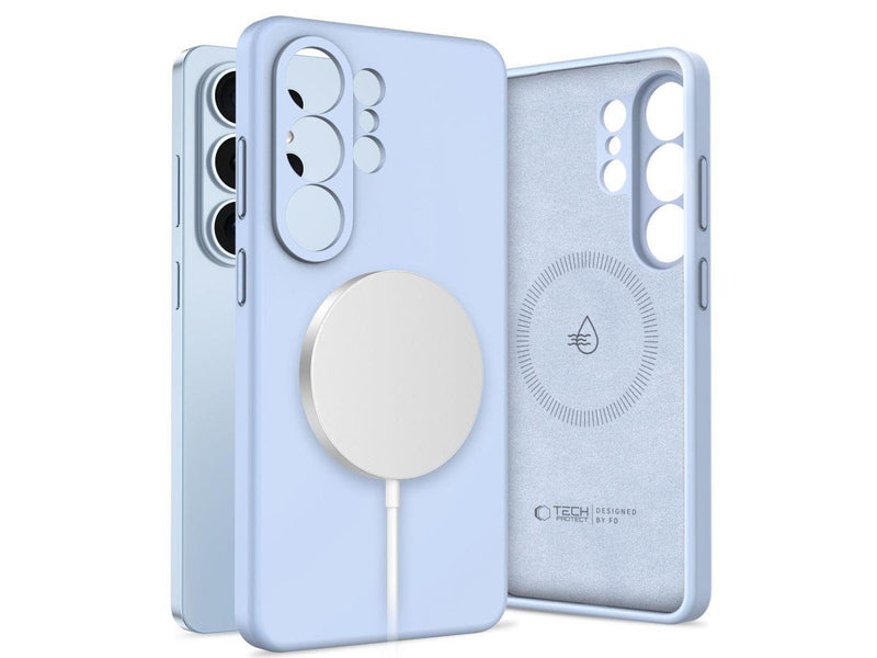 Tech-Protect Silicone MagSafe Case for Samsung Galaxy S26 Ultra - Blue
