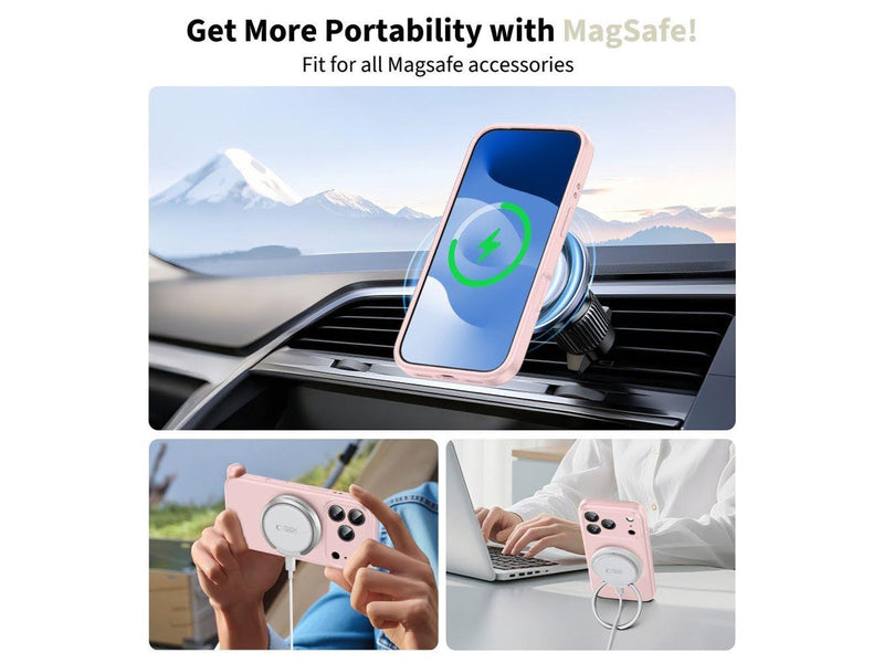 Tech-Protect Silicone MagSafe Case for iPhone 17 Pro - Pink