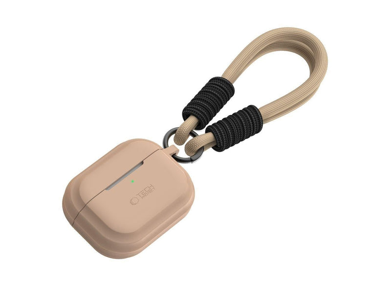 Tech-Protect Silicone Rope Case for Apple AirPods Pro 1/2 - Light Brown