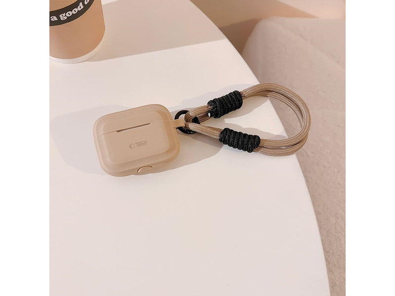 Tech-Protect Silicone Rope Case for Apple AirPods Pro 1/2 - Light Brown