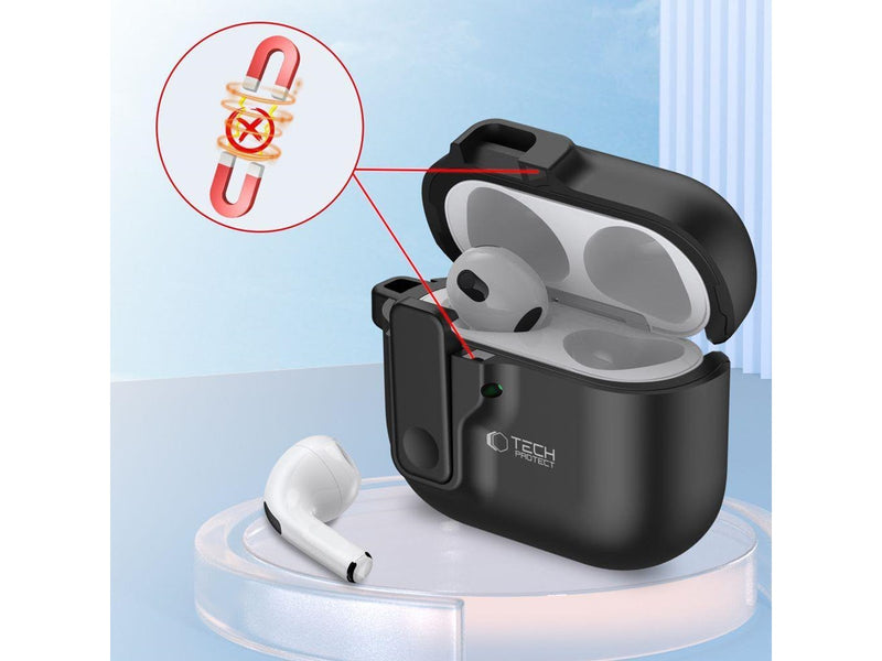 Tech-Protect Slim Hook Case for AirPods 4 - Black