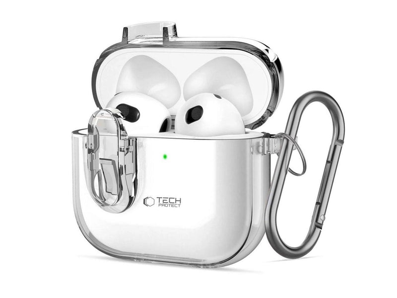 Tech-Protect Slim Hook Case for AirPods 4 - Clear