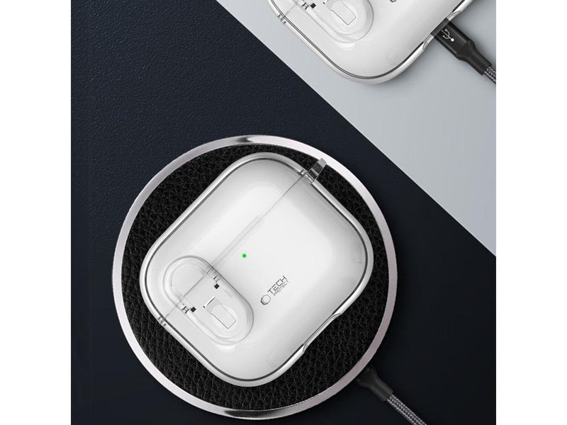 Tech-Protect Slim Hook Case for AirPods 4 - Clear