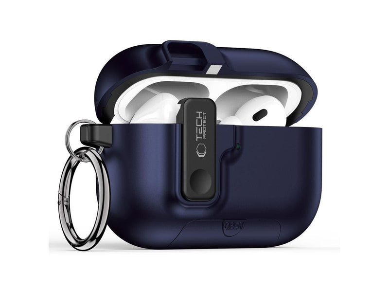 Tech-Protect Slim Hook Case for AirPods Pro 3 - Navy Blue