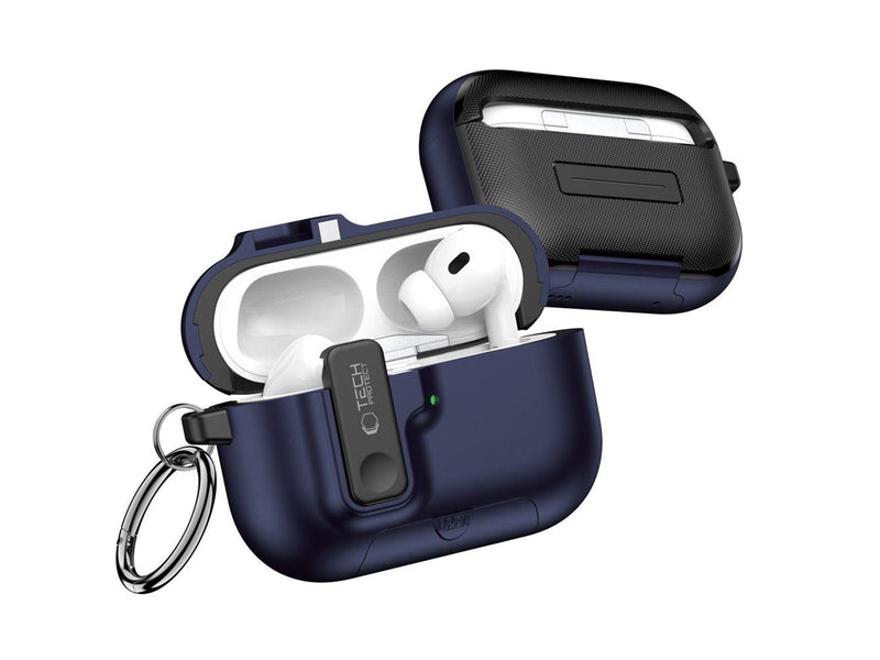 Tech-Protect Slim Hook Case for AirPods Pro 3 - Navy Blue