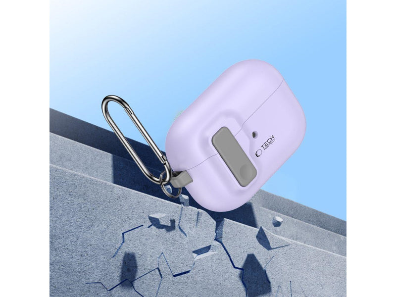 Tech-Protect  Slim Hook Case with Carabiner for Apple AirPods Pro 1/2 - Purple