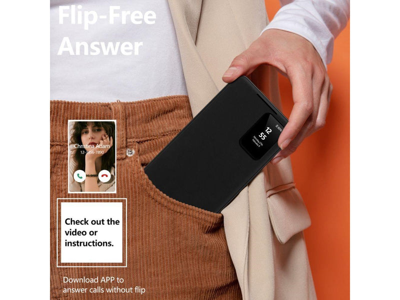 Tech-Protect Smart Wallet Case for Samsung Galaxy S25 FE - matt black