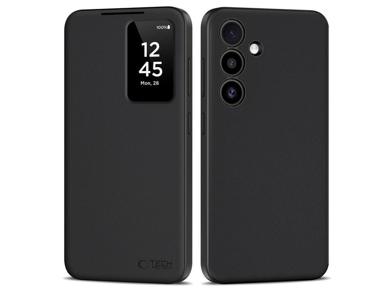Tech-Protect Smart Wallet Case for Samsung Galaxy S25+ - matt black