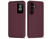 Tech-Protect Smart Wallet Case for Samsung Galaxy S26 - Burgundy