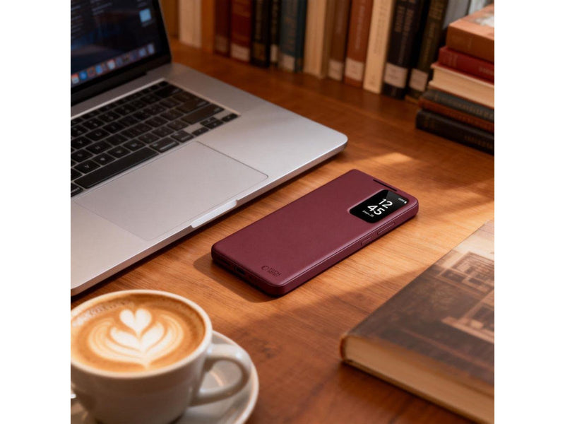 Tech-Protect Smart Wallet Case for Samsung Galaxy S26 - Burgundy