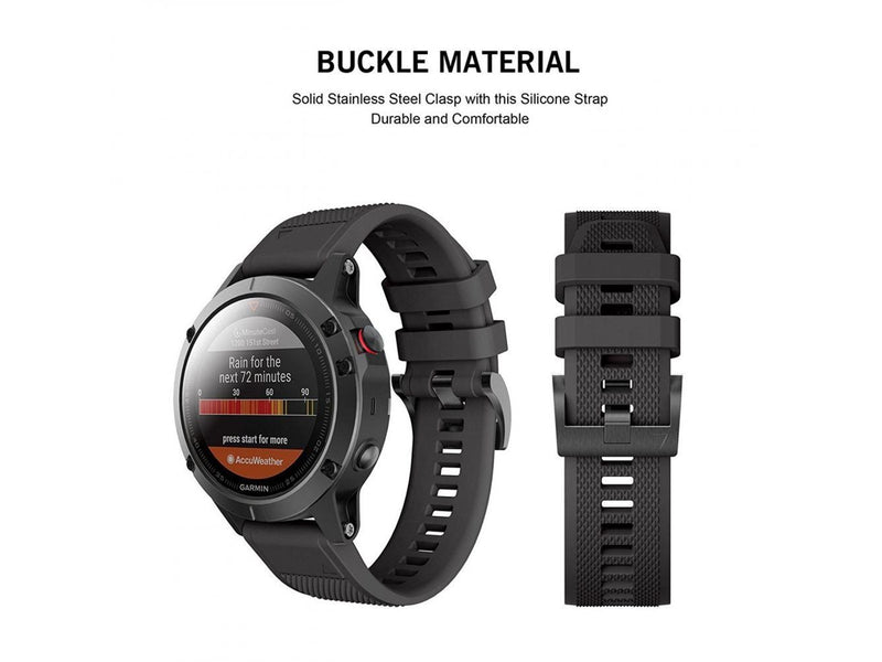 Tech-Protect Smooth Case for Garmin Fenix 5 / 6 / 6 Pro / 7 - Black