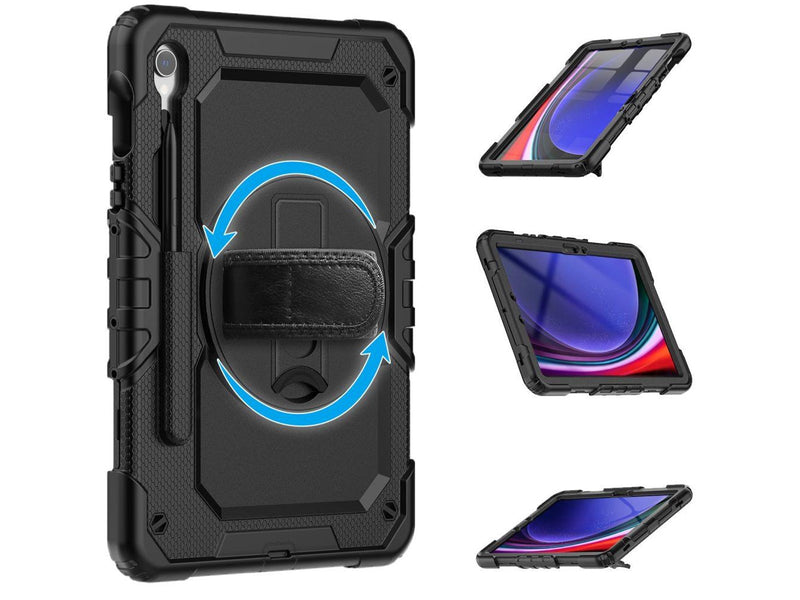 Tech-Protect  Solid360 Case for Samsung Galaxy Tab S9 FE 10.9" X510 / X516B - Black