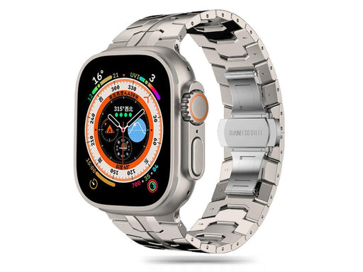 Tech-Protect Stainless Line Bracelet for Apple Watch 4 / 5 / 6 / 7 / 8 / 9 / SE / Ultra 1 / 2 (42/44/45/49 mm) - Titanium