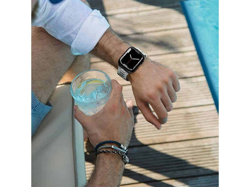 Tech-Protect Stainless Line Bracelet for Apple Watch 4 / 5 / 6 / 7 / 8 / 9 / SE / Ultra 1 / 2 (42/44/45/49 mm) - Titanium