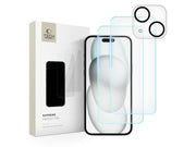 Tech-Protect Supreme Set for iPhone 15 2x Tempered Glass for Display / Tempered Glass for Camera