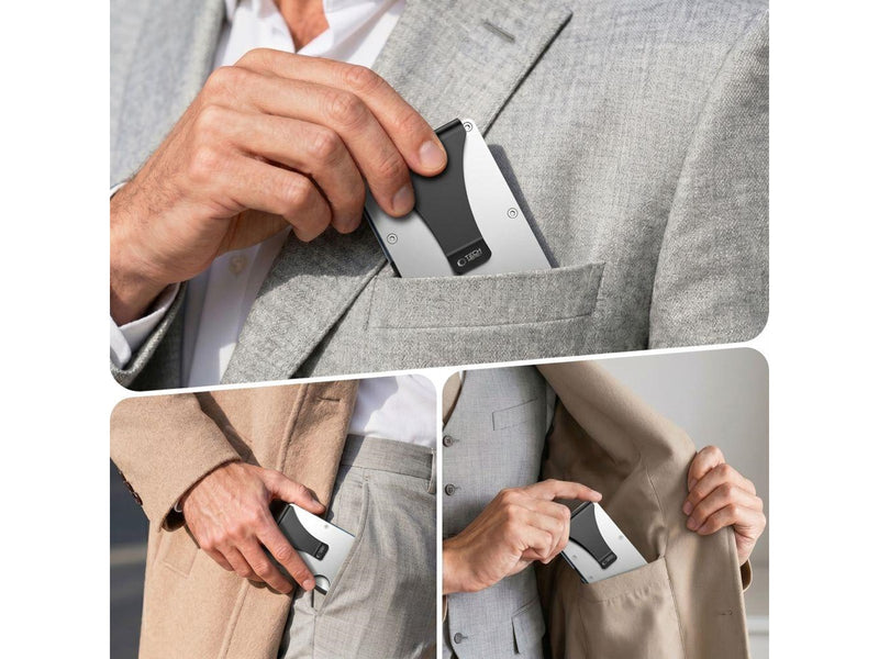 Tech-Protect Thorn RFID Wallet - Silver