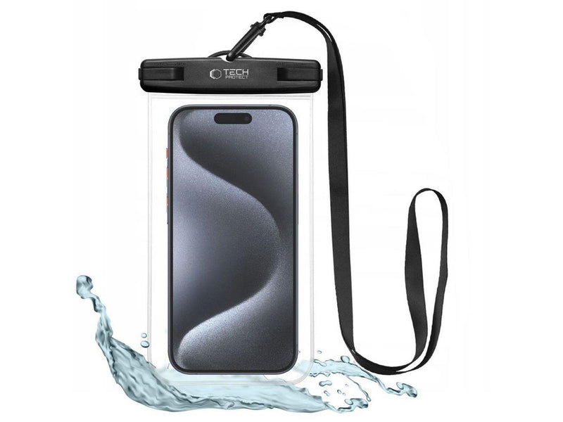 Tech-Protect  UWC7 Universal Waterproof Cover for Smartphones up to 6.9" - Black
