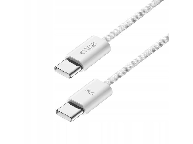 Tech-Protect UltraBoost Classic USB-C / USB-C PD 60W 3A 1m Cable - White