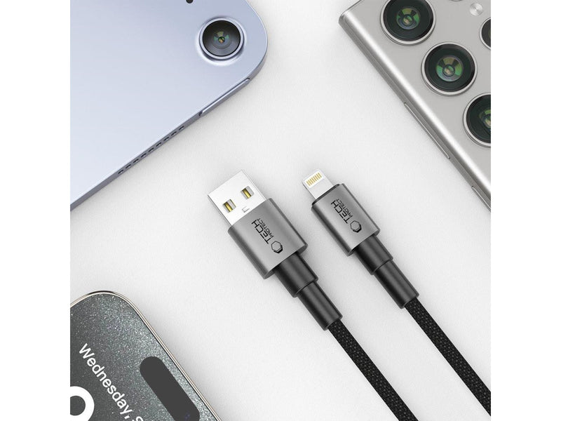 Tech-Protect UltraBoost DNA USB-A / Lightning 15W/2.4A 100 cm Cable - Grey